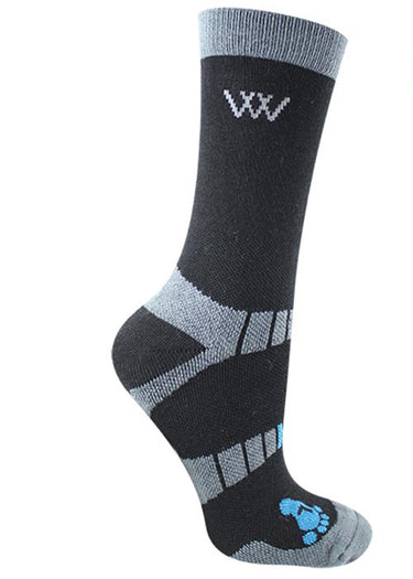 Short Bamboo Waffle Socks | Black