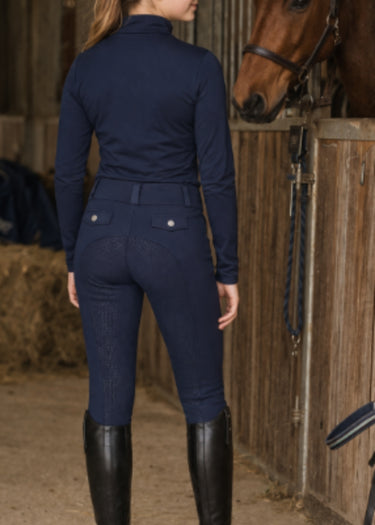Young Rider Elite Tights | Navy