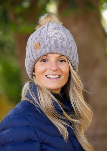 Cable Knit Beanie | Stone