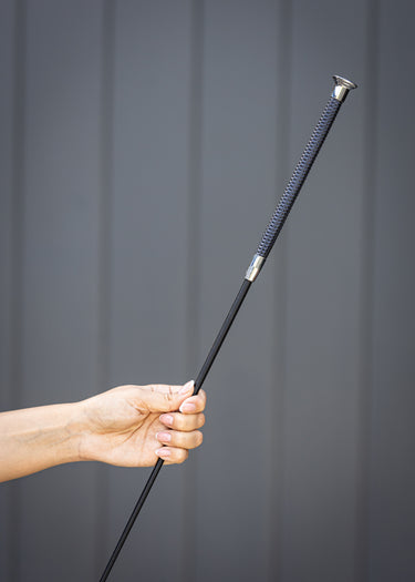 Diamond Dressage Whip | Navy / Silver