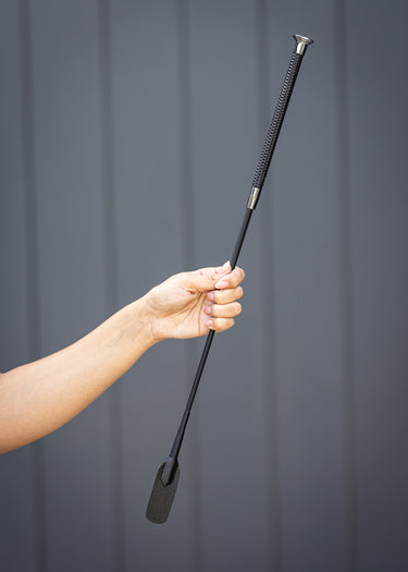 Diamond Riding Whip | Black / Silver