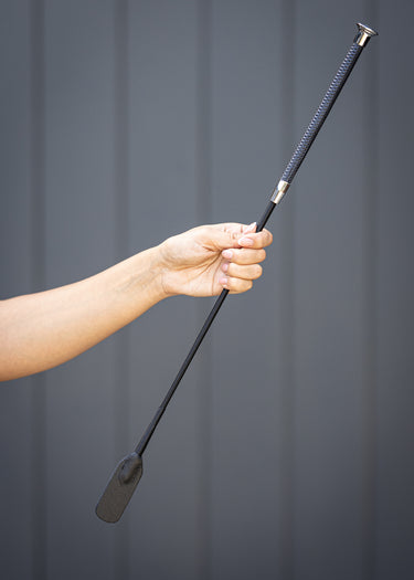 Diamond Riding Whip | Navy / Silver