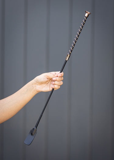 Twisted Riding Whip | Black / Rose Gold