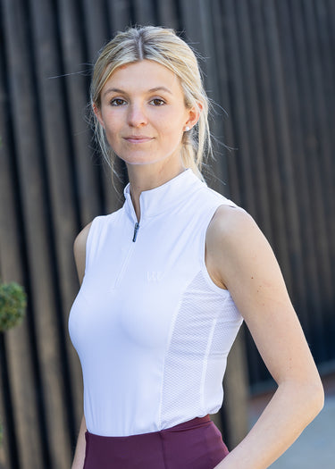 Sleeveless Tech Shirt | White