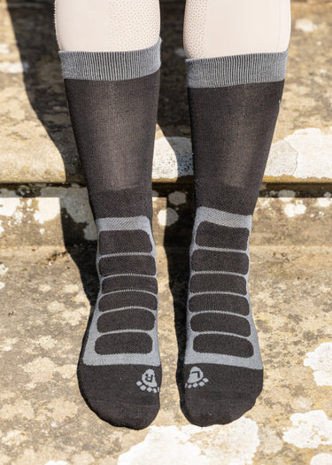 Short Bamboo Tech Sock | Black/Grey