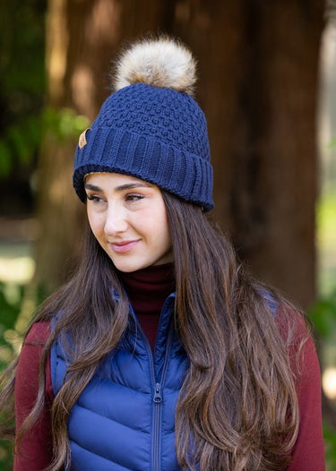 Chunky Knit Beanie | Navy