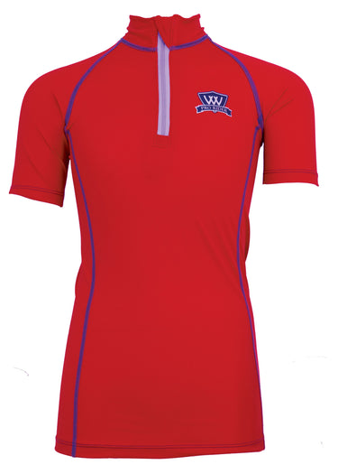 Young Rider Short Sleeve Shirt | Royal Red