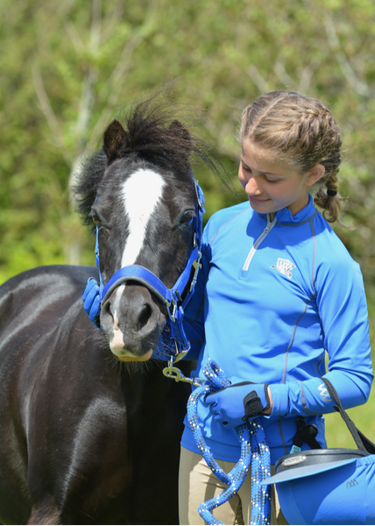 Young Rider Pro Performance Shirt | Electric Blue