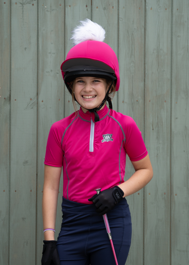 Young Rider Short Sleeve Shirt | Berry