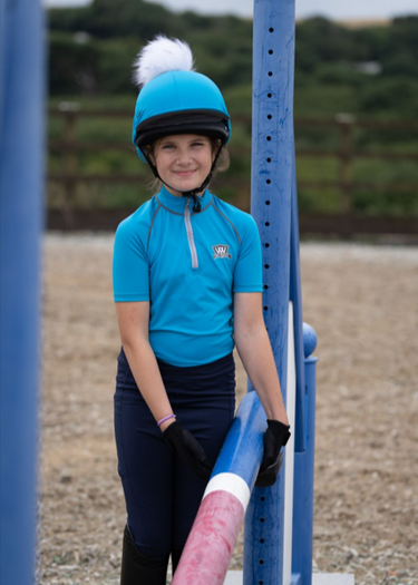 Young Rider Short Sleeve Shirt | Turquoise