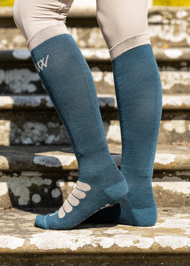 Winter Tech Sock | Petrol/Stone