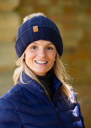 Furrow Waterproof Beanie | Navy