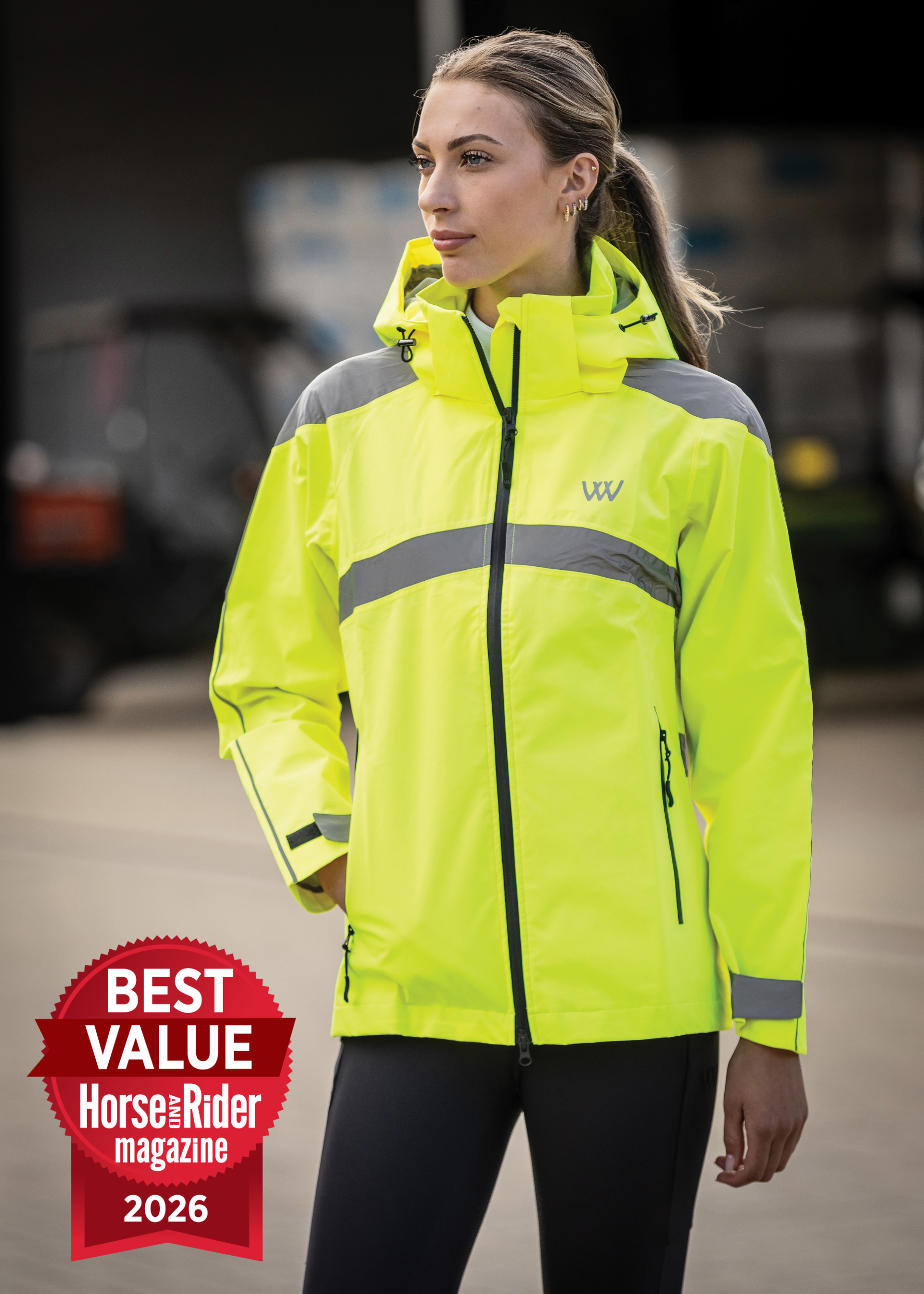 Yellow Riding Shirt All Season Riding Jacket | Hi Vis Yellow – Woof Wear