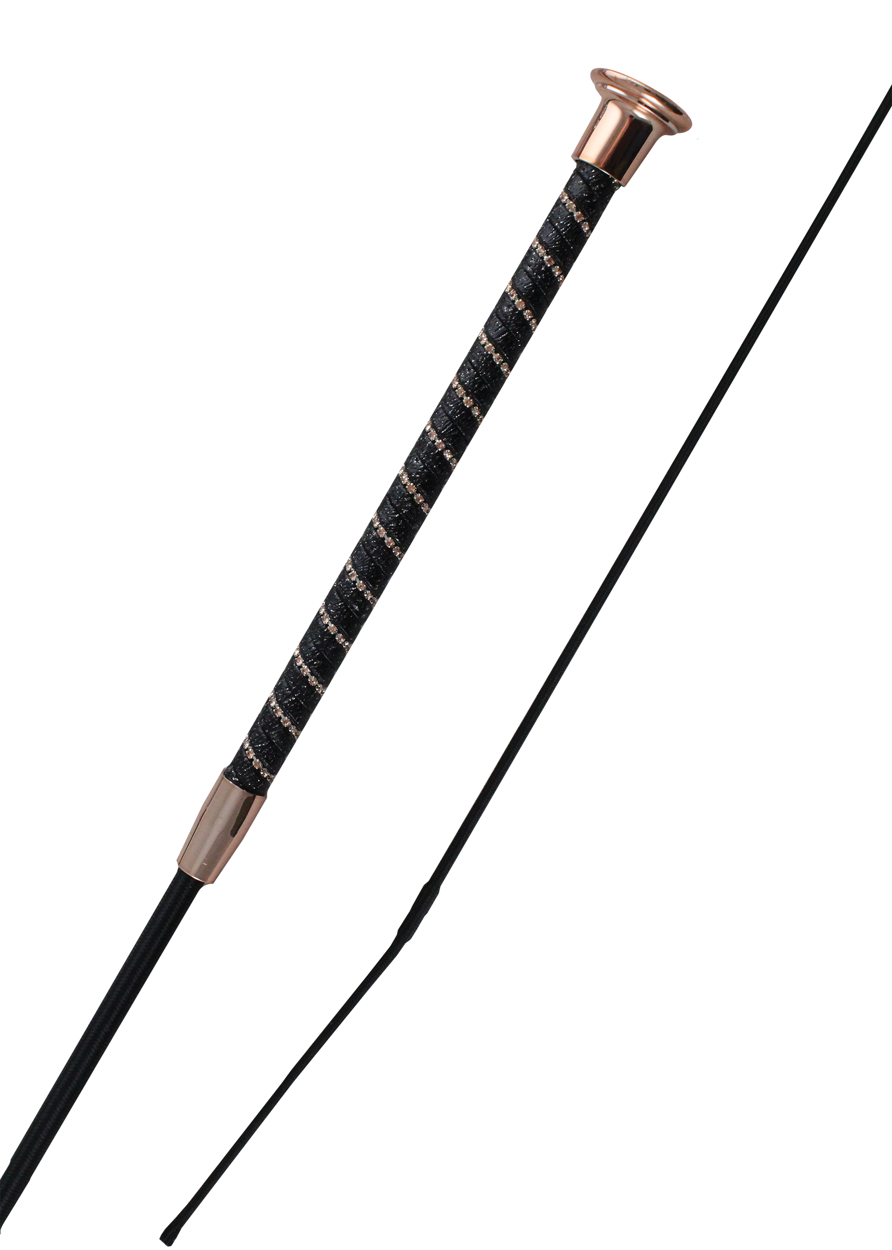 Twisted Dressage Whip | Black / Rose Gold – Woof Wear Twisted Dressage Whip | Black / Rose Gold – Woof Wear