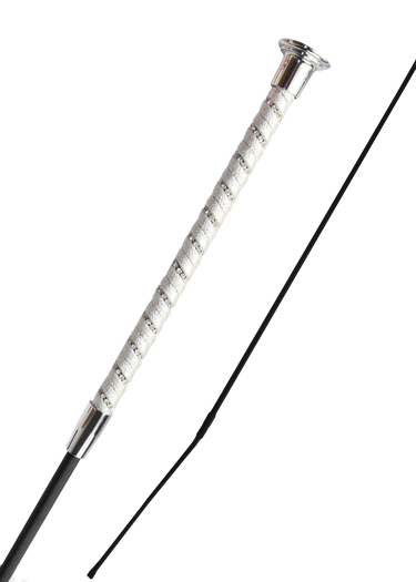 Twisted Dressage Whip | Silver