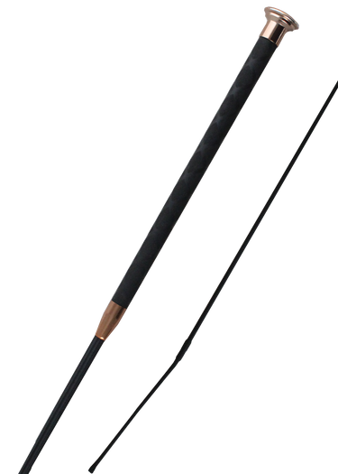 Harmony Dressage Whip | Black / Rose Gold