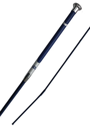 Harmony Resolute Dressage Whip | Navy / Silver