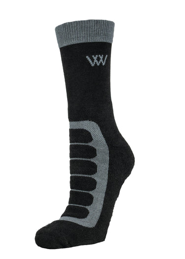 Short Bamboo Tech Sock | Black/Grey