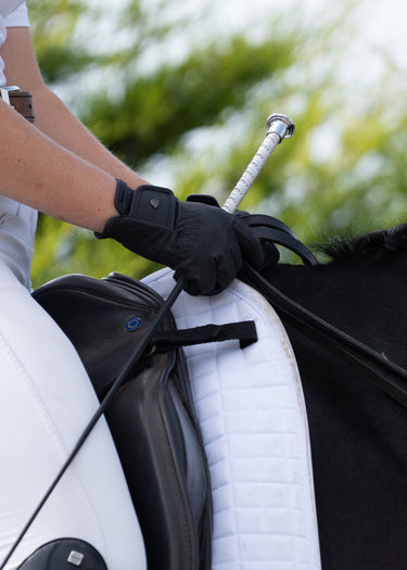 Twisted Dressage Whip | Silver