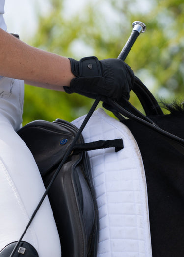 Reptile Dressage Whip | Black / Silver
