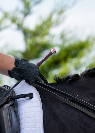 Diamond Dressage Whip | Damson