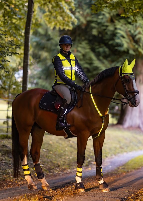 Yellow Riding Shirt LED Hi Vis Riding Vest | Hi Vis Yellow – Woof Wear