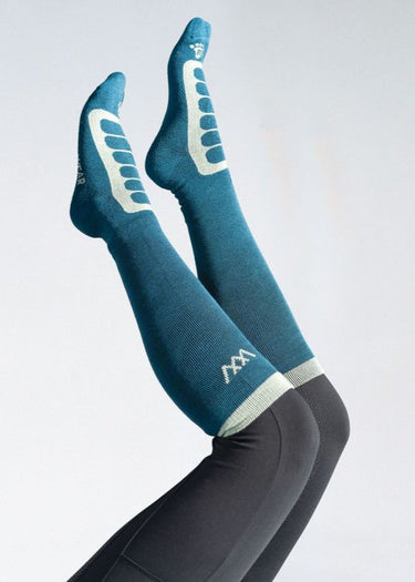 Long Bamboo Tech Sock | Petrol/Sage