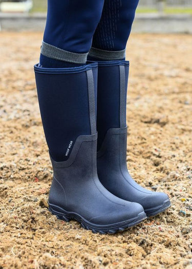 Long Work Boot | Navy