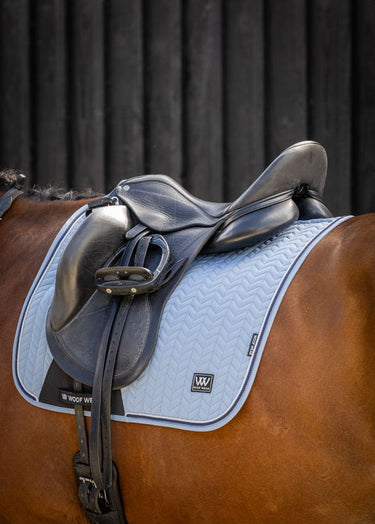 Herringbone Dressage Pad | Steel Blue