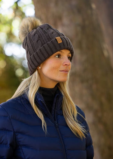 Cable Knit Beanie | Chocolate