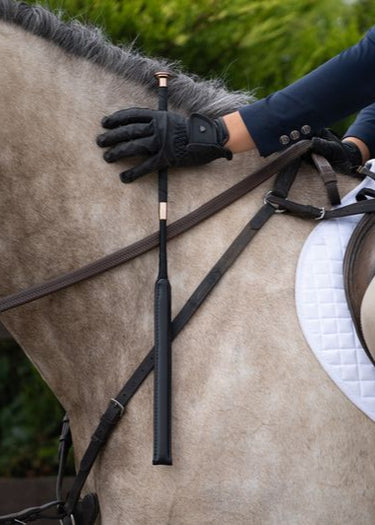 Pro Showjumping Bat | Black / Rose Gold